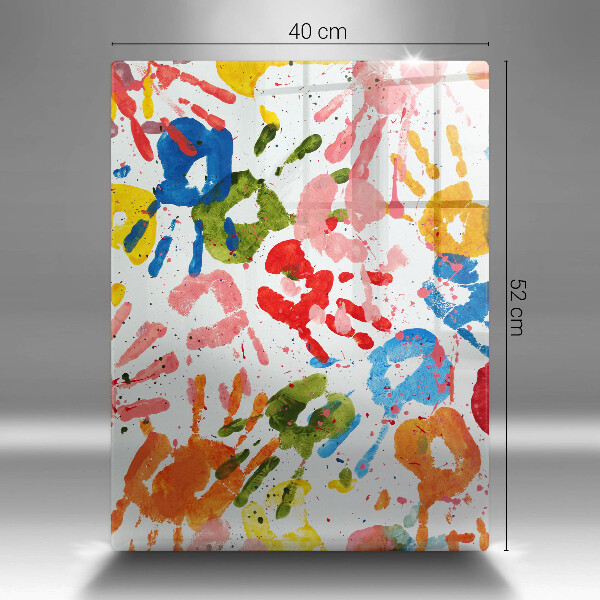 Protetor de bancada Vestígios de mãos de crianças