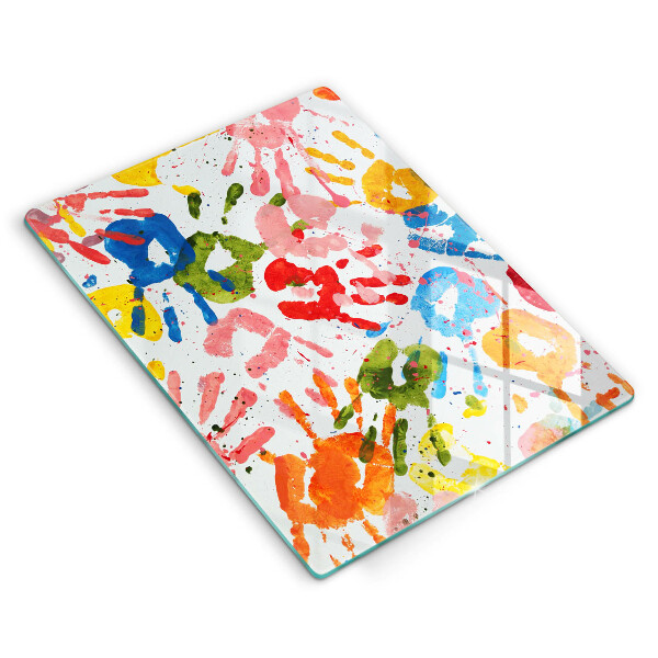 Protetor de bancada Vestígios de mãos de crianças