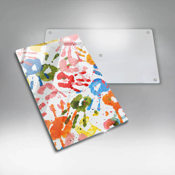 Protetor de bancada Vestígios de mãos de crianças