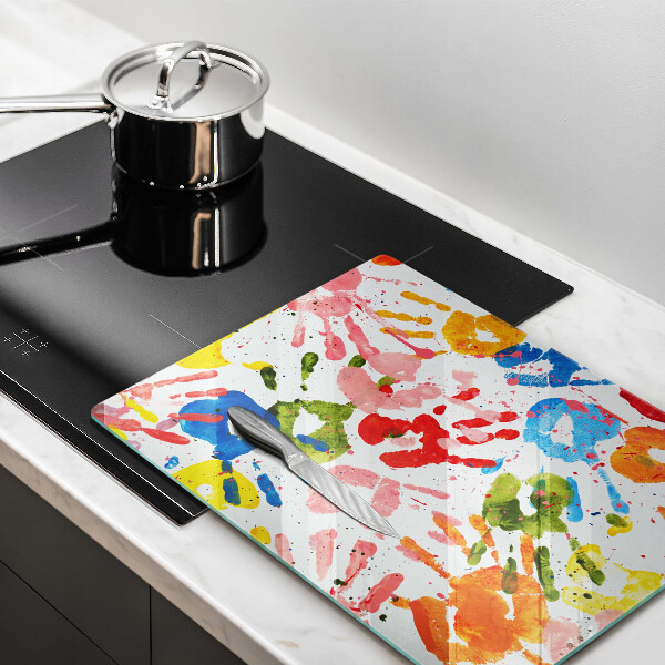 Protetor de bancada Vestígios de mãos de crianças