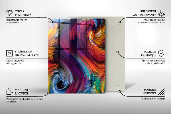 Proteção para placa de indução Destaques coloridos