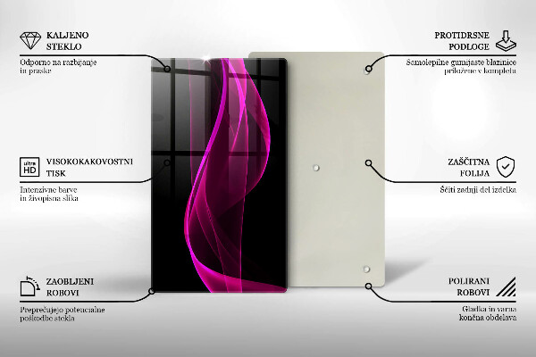 Protetor de bancada Abstração rosa