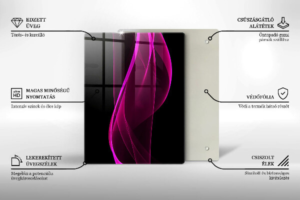 Protetor de bancada Abstração rosa