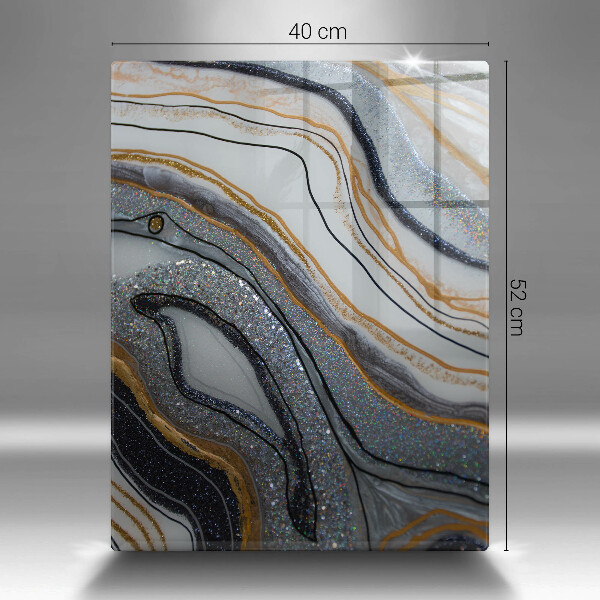 Protetor de placa de indução pedra com ouro