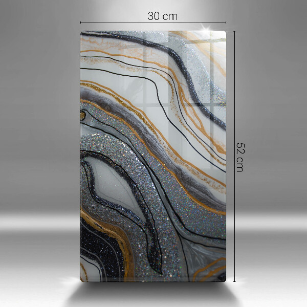 Protetor de placa de indução pedra com ouro