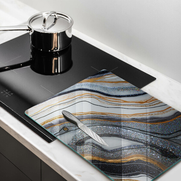 Protetor de placa de indução pedra com ouro