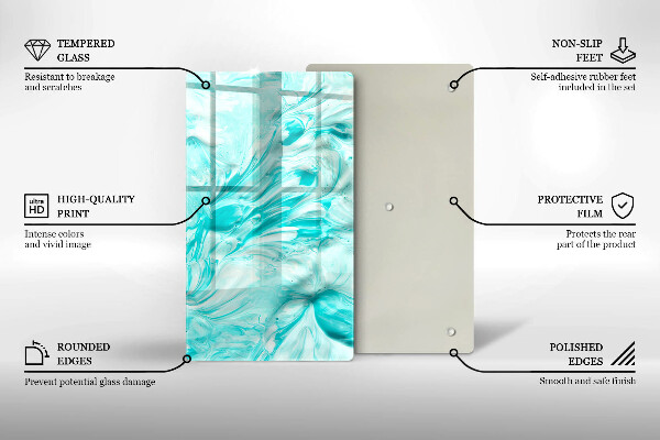 Protetor de placa de indução Tintas abstratas