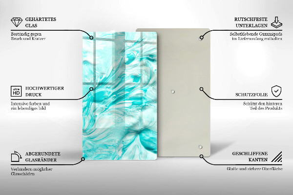 Protetor de placa de indução Tintas abstratas