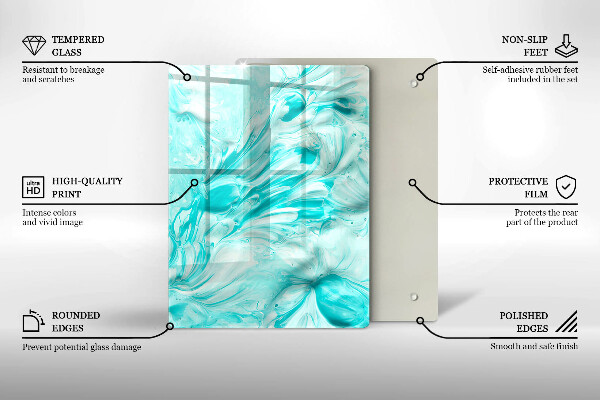 Protetor de placa de indução Tintas abstratas