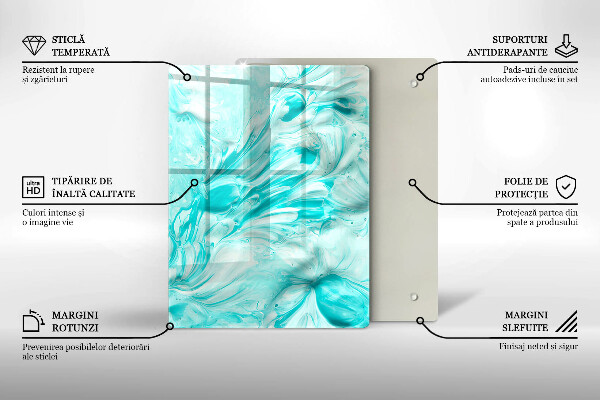 Protetor de placa de indução Tintas abstratas