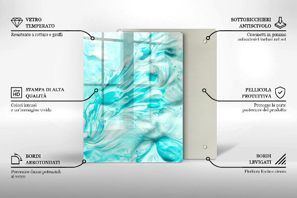 Protetor de placa de indução Tintas abstratas