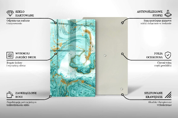 Protetor de bancada Abstração azul