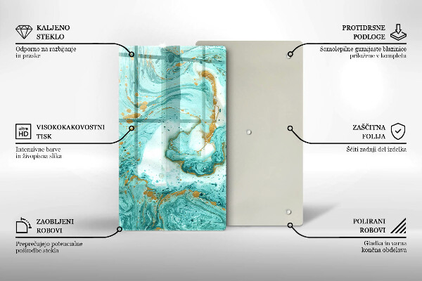 Protetor de bancada Abstração azul