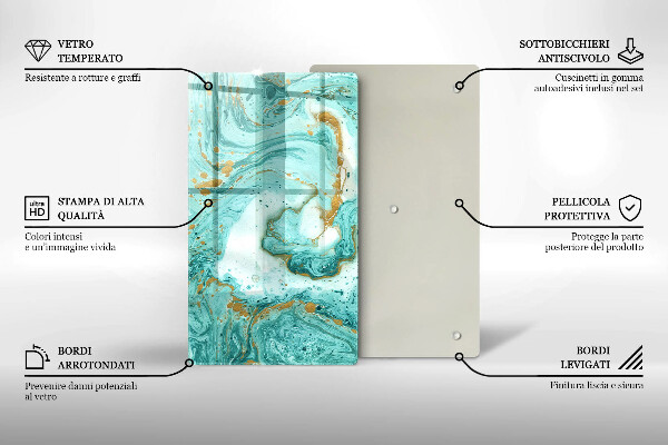 Protetor de bancada Abstração azul