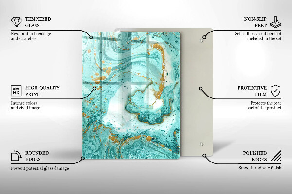 Protetor de bancada Abstração azul