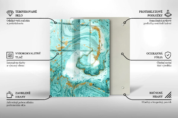 Protetor de bancada Abstração azul