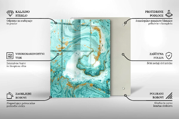 Protetor de bancada Abstração azul