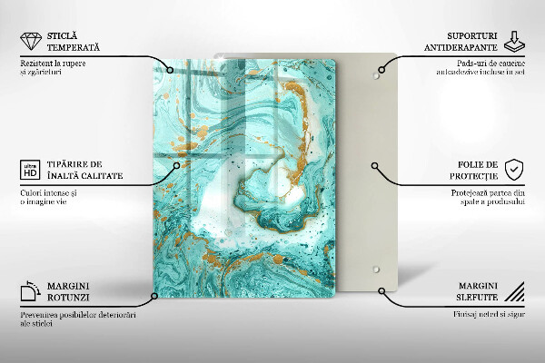 Protetor de bancada Abstração azul