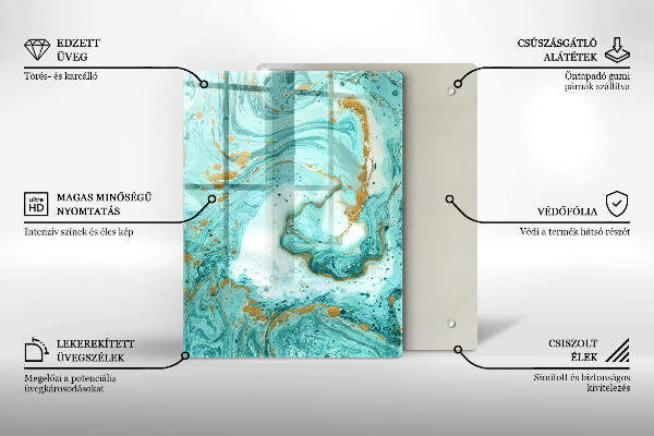 Protetor de bancada Abstração azul