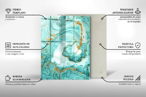 Protetor de bancada Abstração azul