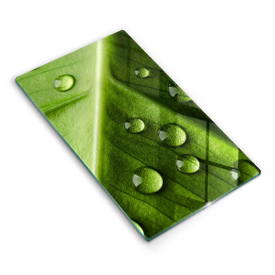 Protetor de placa de indução Orvalho e folha da natureza