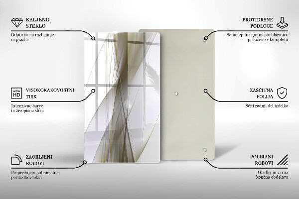 Protetor de bancada Design de linhas abstratas