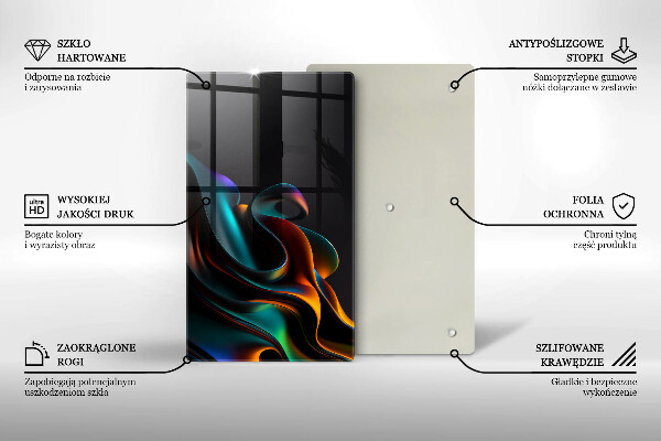 Protetor de bancada Abstração colorida