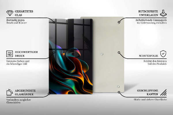 Protetor de bancada Abstração colorida