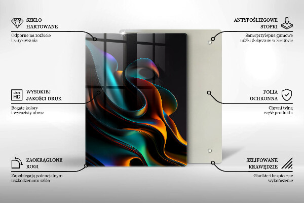 Protetor de bancada Abstração colorida