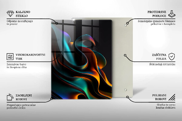 Protetor de bancada Abstração colorida