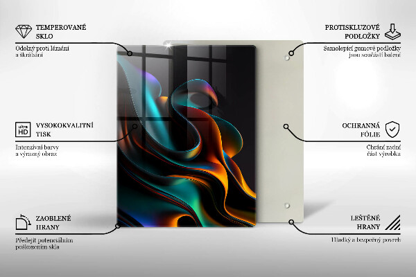 Protetor de bancada Abstração colorida