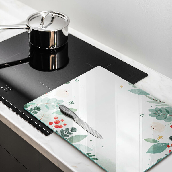 Proteção para placa de indução Folhas de aquarela