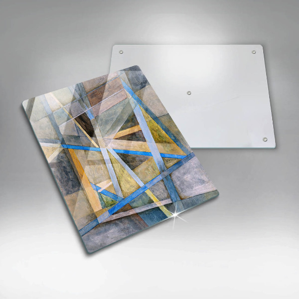 Proteção para placa de indução Linhas Pintadas Abstração