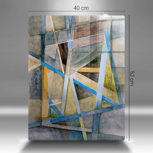 Proteção para placa de indução Linhas Pintadas Abstração