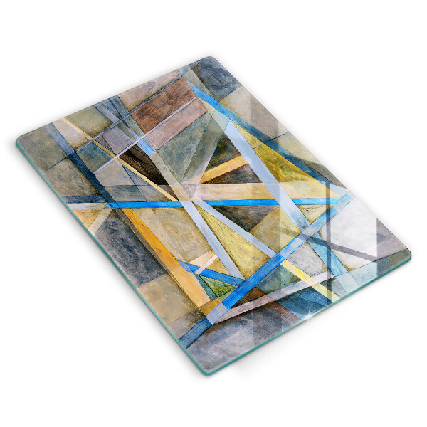 Proteção para placa de indução Linhas Pintadas Abstração