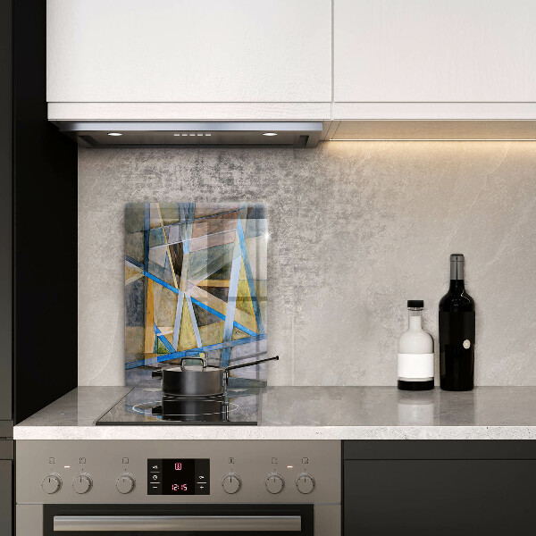 Proteção para placa de indução Linhas Pintadas Abstração