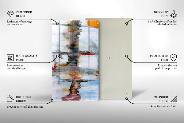 Protetor de placa de indução Tintas abstratas