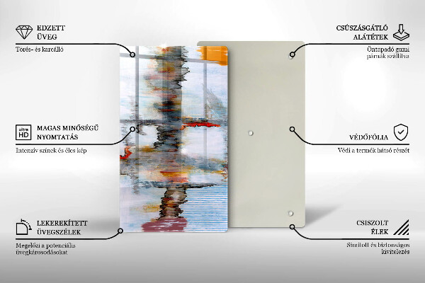 Protetor de placa de indução Tintas abstratas