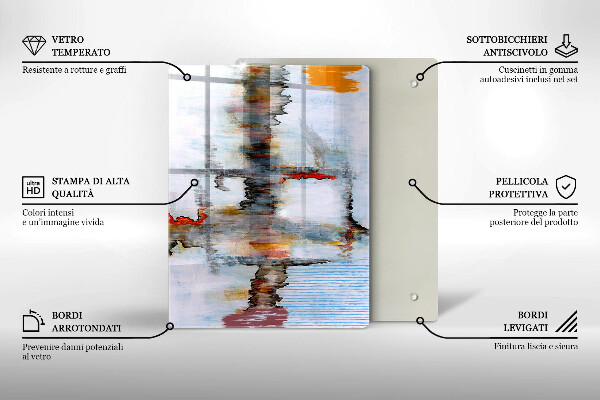 Protetor de placa de indução Tintas abstratas