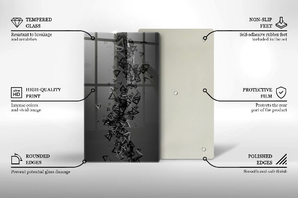 Protetor de placa de indução Formas 3D abstratas