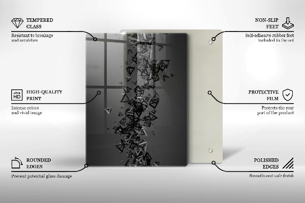 Protetor de placa de indução Formas 3D abstratas