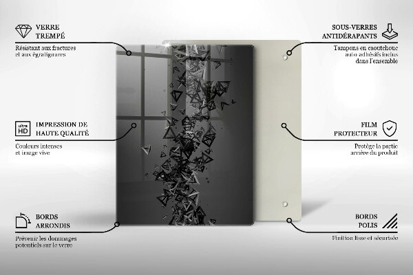 Protetor de placa de indução Formas 3D abstratas