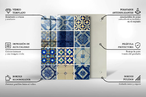 Protetor de bancada Azulejos decorativos
