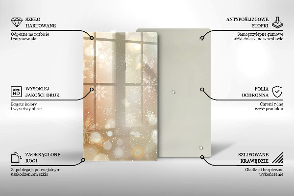 Protetor de placa de indução Flocos de neve