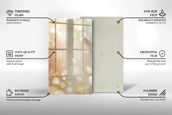 Protetor de placa de indução Flocos de neve