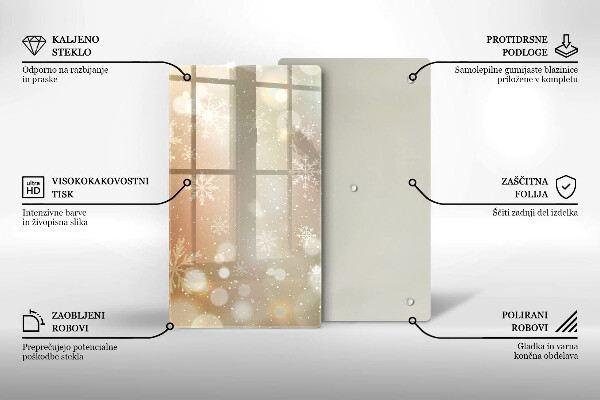 Protetor de placa de indução Flocos de neve