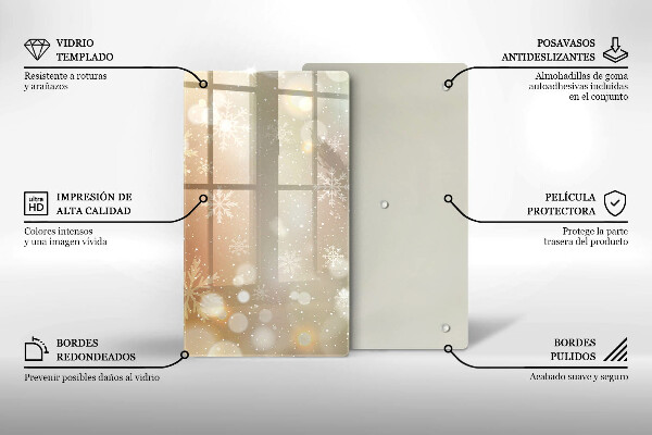 Protetor de placa de indução Flocos de neve