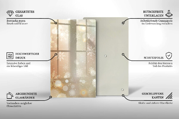 Protetor de placa de indução Flocos de neve