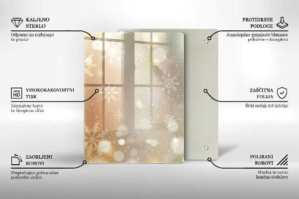Protetor de placa de indução Flocos de neve
