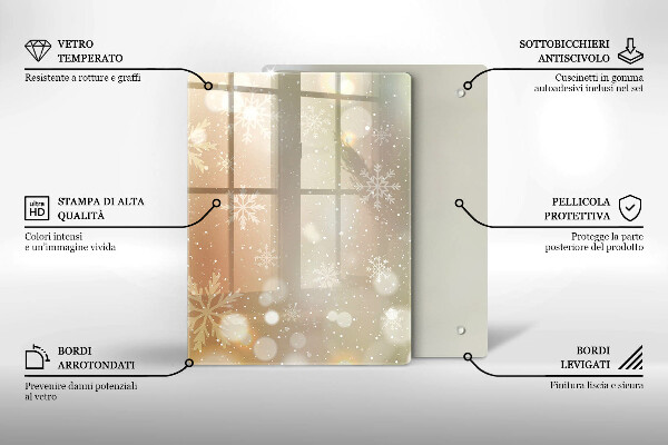 Protetor de placa de indução Flocos de neve